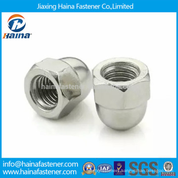 High quality carbon steel zinc plated domed head cap nut